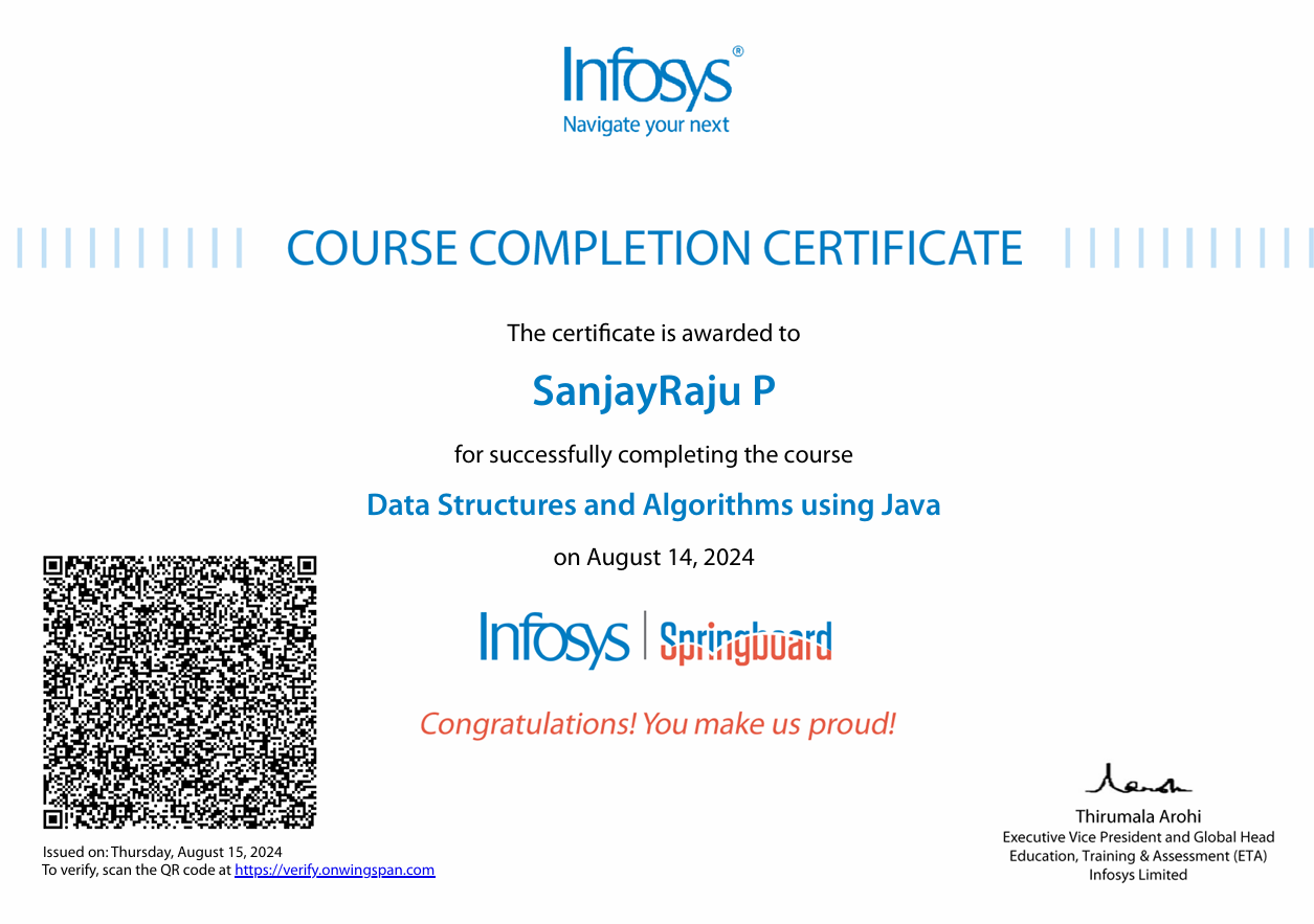 Certificate sample 3